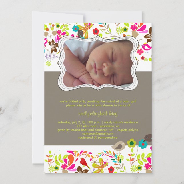 Invitation PixDezines rétro tree/DO-IT-YOURSELF arrière - pla (Devant)