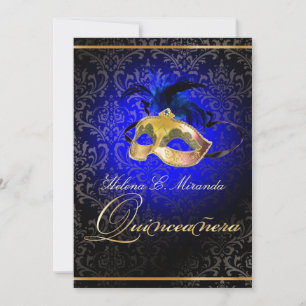 Invitation PixDezines Rossi Damask/Masquerade/DO-IT-YOURSELF/