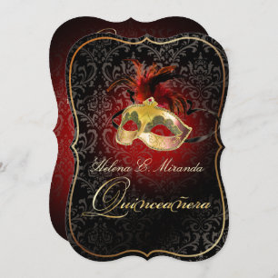 Invitation PixDezines Rossi Damask/Masquerade/DO-IT-YOURSELF/