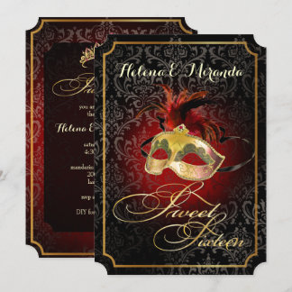 Invitation PixDezines Rossi Sweet 16 Masquerade/DO-IT-YOURSEL