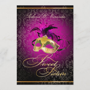 Invitation PixDezines Rossi Sweet 16 Masquerade/DO-IT-YOURSEL