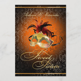Invitation PixDezines Rossi Sweet 16 Masquerade/DO-IT-YOURSEL