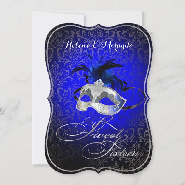 Invitation PixDezines Rossi Sweet 16 Masquerade/DO-IT-YOURSEL (Devant)