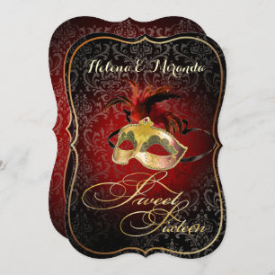 Invitation PixDezines Rossi Sweet 16 Masquerade/DO-IT-YOURSEL