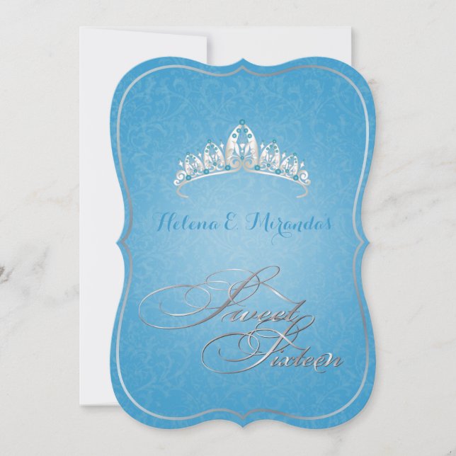 Invitation PixDezines Rossi Sweet 16 tiara/DIYbackground!! (Devant)