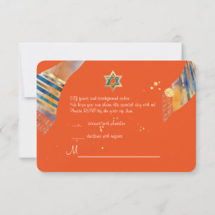 Invitation PixDezines rsvp talit Mitzvah/do-it-yourself coule