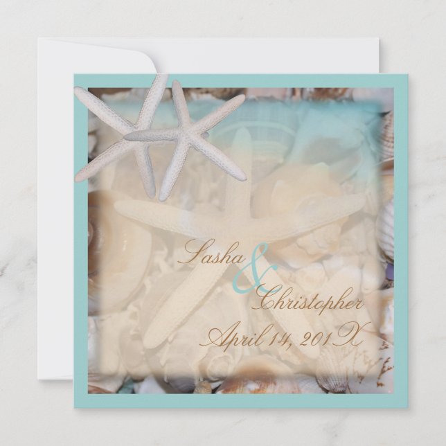 Invitation PixDezines Sous la Mer, Étoile de Mer/Invitations (Devant)