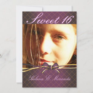 Invitation PixDezines Sweet 16/ princesse/tiara (arrière)