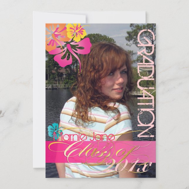 Invitation PixDezines Swirls, Graduation 2011, Couleur person (Devant)