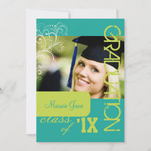 Invitation PixDezines Swirls, Graduation 2012, DO-IT-YOURSELF