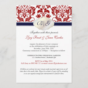 Invitation PixDezines Tanza Damask/DO-IT-YOURSELF couleurs!!!