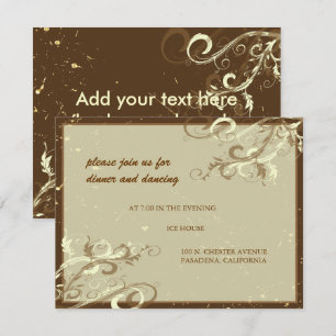 Invitation PixDezines TOURBILLONS DE VANILLE/CAFE AU LAIT