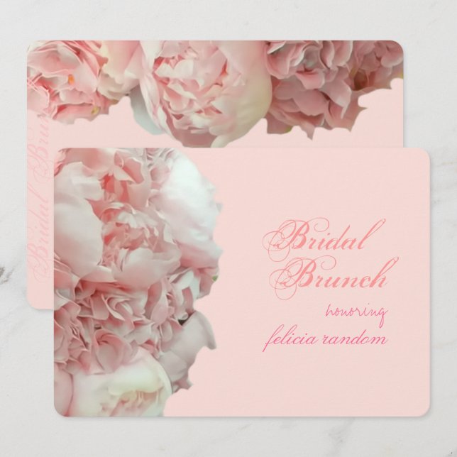 Invitation PixDezines, tournois de corail/hydrangeas/DO-IT-YO (Devant / Derrière)