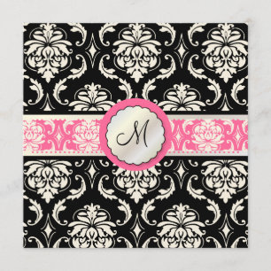 Invitation PixDezines Vendome Damassé/couleurs DIY !