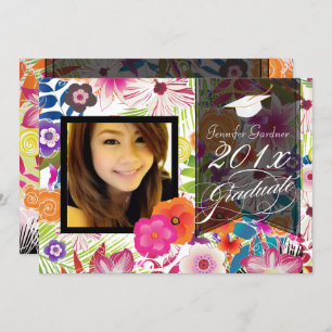 Invitation PixDezines Wailea, diplôme floral