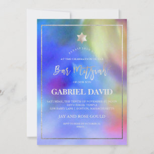Invitation PixDezines Watercolor Bar Mitzvah