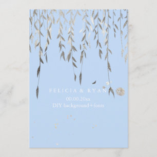 Invitation PixDezines Willow/Faux Silver/DO-IT-YOURSELF arriè
