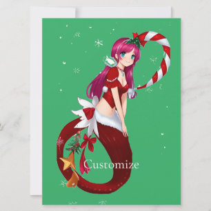 Invitation Pixie de Noël Mermaid Thunder_Cove
