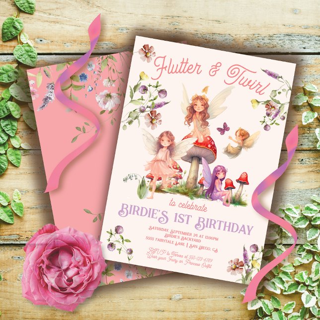 Invitation Pixie Fairy Princesse Enchanted (Créateur téléchargé)