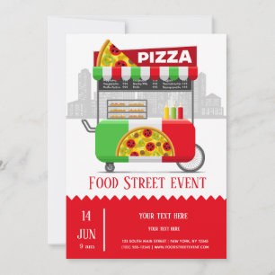 Invitation pizza de rue
