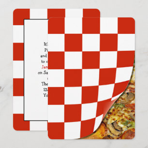 Invitation Pizza fête d'anniversaire