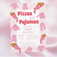 Pizza Pajama Party Girls Anniversaire
