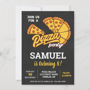 Invitation Pizza Palace Personnalisé Anniversaire Fête, N'Imp