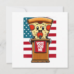 Invitation pizza patriotique vote pour moi