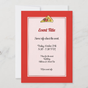 Invitation Pizza Slice