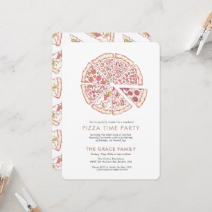 Invitation Pizza Time Party