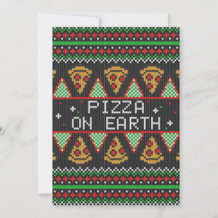 Invitation Pizza Ugly Christmas Sweat