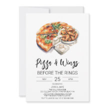 Invitation Pizza & Wings avant les anneaux
