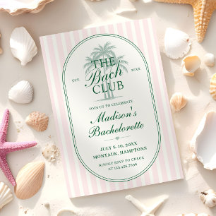 Invitation Plage aux palmiers Club de bachotage Week-end d'en