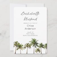 Plage Bachelorette Week-end Bachelorette Invitatio