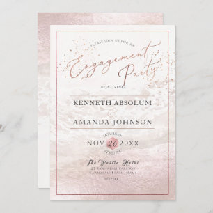 Invitation Plage de Blush Coastal / Shoreline / Beach Engagem
