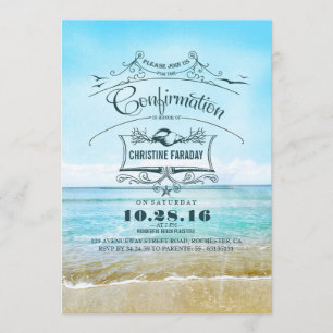 Invitation Plage de confirmation