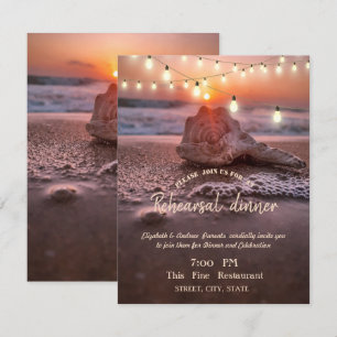 Invitation Plage de l'Océan, Dîner de répétition Coquillage l