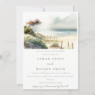 Invitation Plage de sable blanc Plage de sable marin Couples