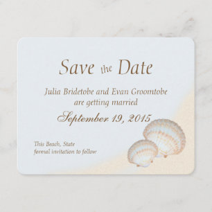 Invitation Plage de Shell Beach Enregistrez la Date