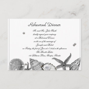 Invitation Plage fascinante dans la répétition de noces