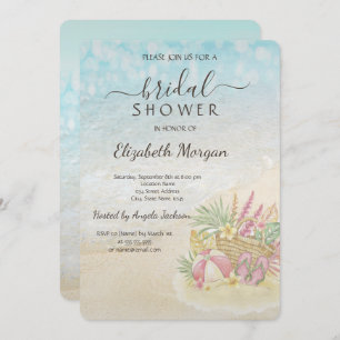 Invitation Plage Fête des mariées détente