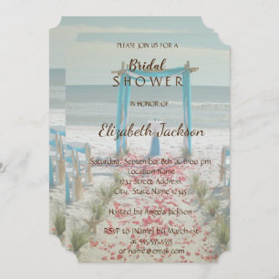 Invitation Plage Mariage Arbor Douche