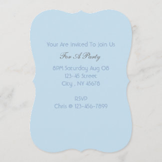 Invitation Plage minimaliste chic beacht pastel aqua bleu