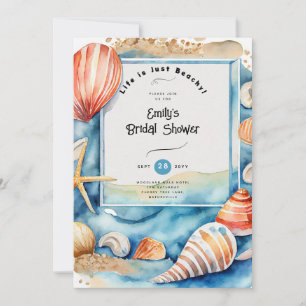 Invitation Plage Océan CÔTIER BABYSHOWER ANNIVERSAIRE MARIAGE