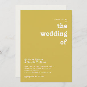 Invitation Plage Retro   Or Le Mariage De L'Invitation