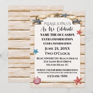 Invitation Plage Toutes Occasions Version 3