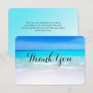Invitation Plage tropicale avec un Mariage de mer Turquoise M
