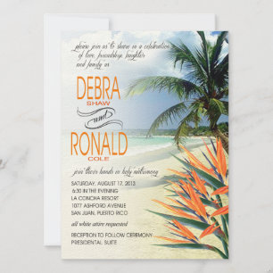Invitation Plage tropicale Debra Emerald Waters APPARTEMENT
