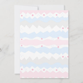 Invitation Plaid Géométrique Bébé Pastel Esthétique Vierge
