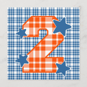 Invitation Plaid moderne nommé fait sur commande V06C1 du